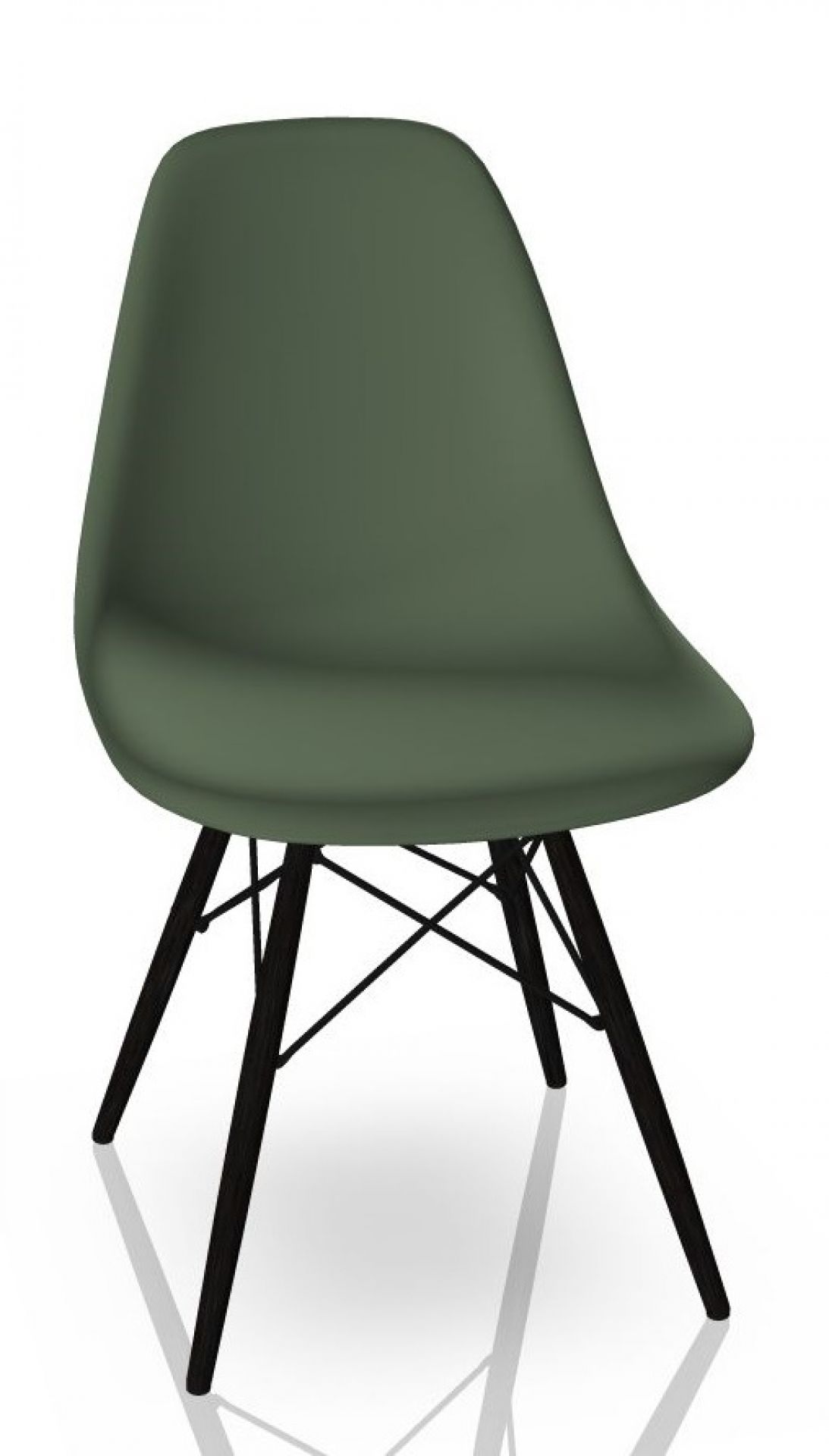 Eames Plastic Side Chair DSW Chair Vitra Maple black - forest